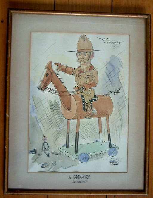 Ink and watercolour painting signed and dated 1914 by New Zealand artist Walter Armiger Bowring 1874-1931